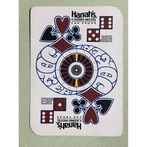 Harrah's Casino & Hotel Las Vegas Nevada -vint Purple BEE Playing Cards-Retired